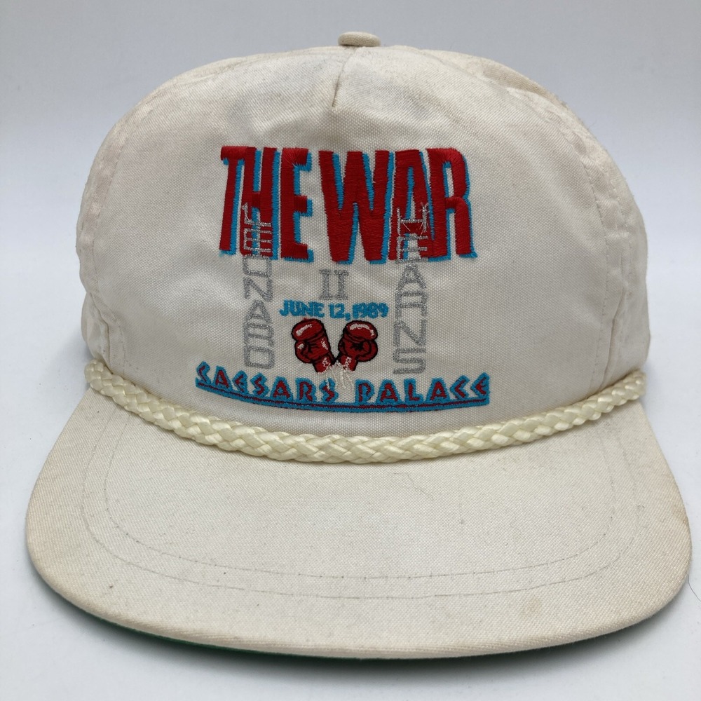 The War II Sugar Ray Leonard Thomas Hearns‎ Caesar's Palace 1989 Strap Back Hat